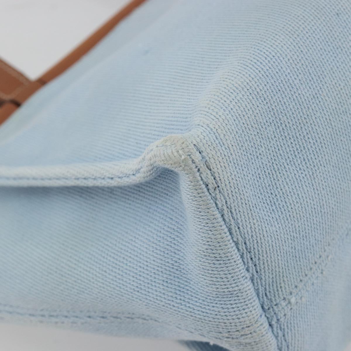 LOEWE Anagram Tote Bag Canvas Light Blue Auth 183780A