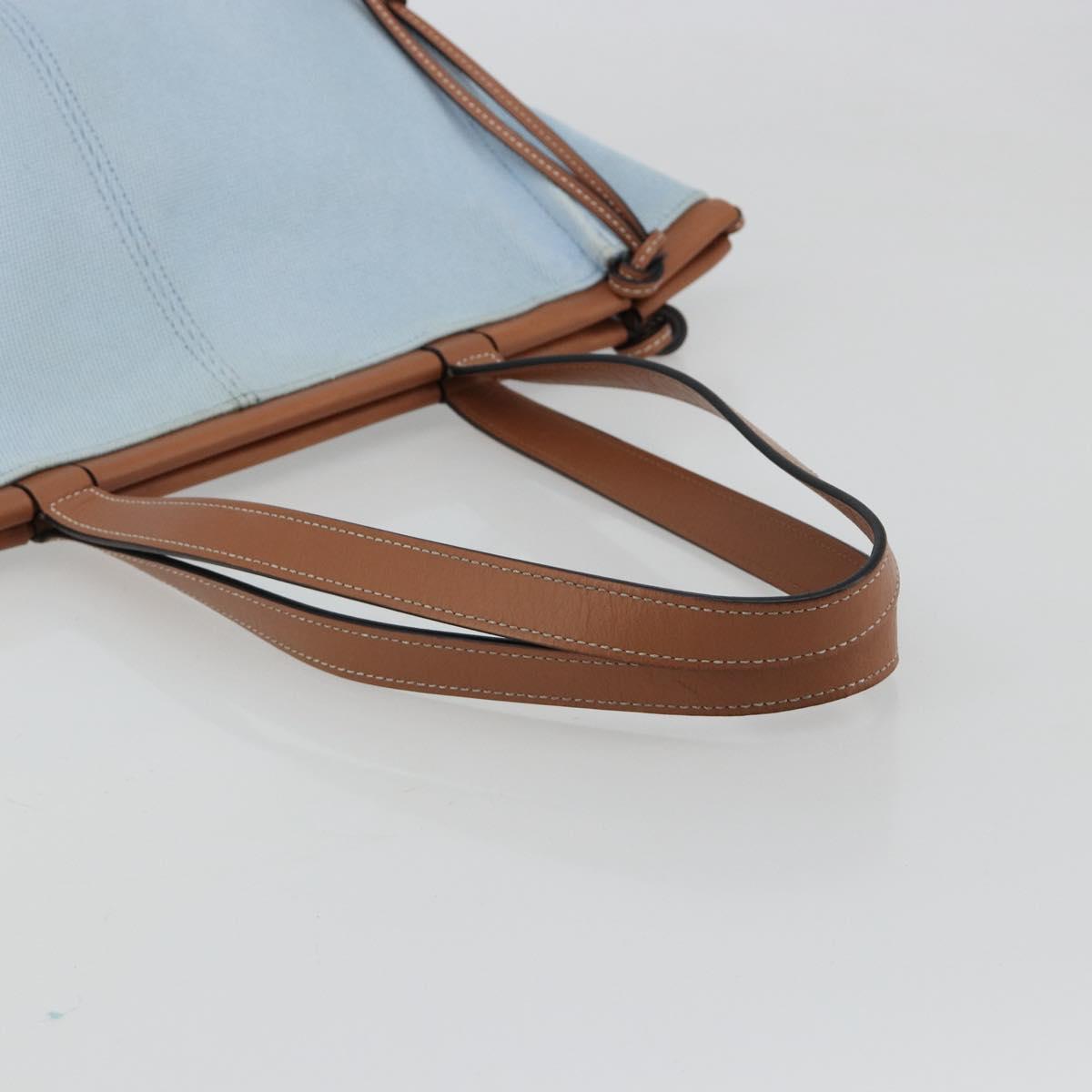 LOEWE Anagram Tote Bag Canvas Light Blue Auth 183780A