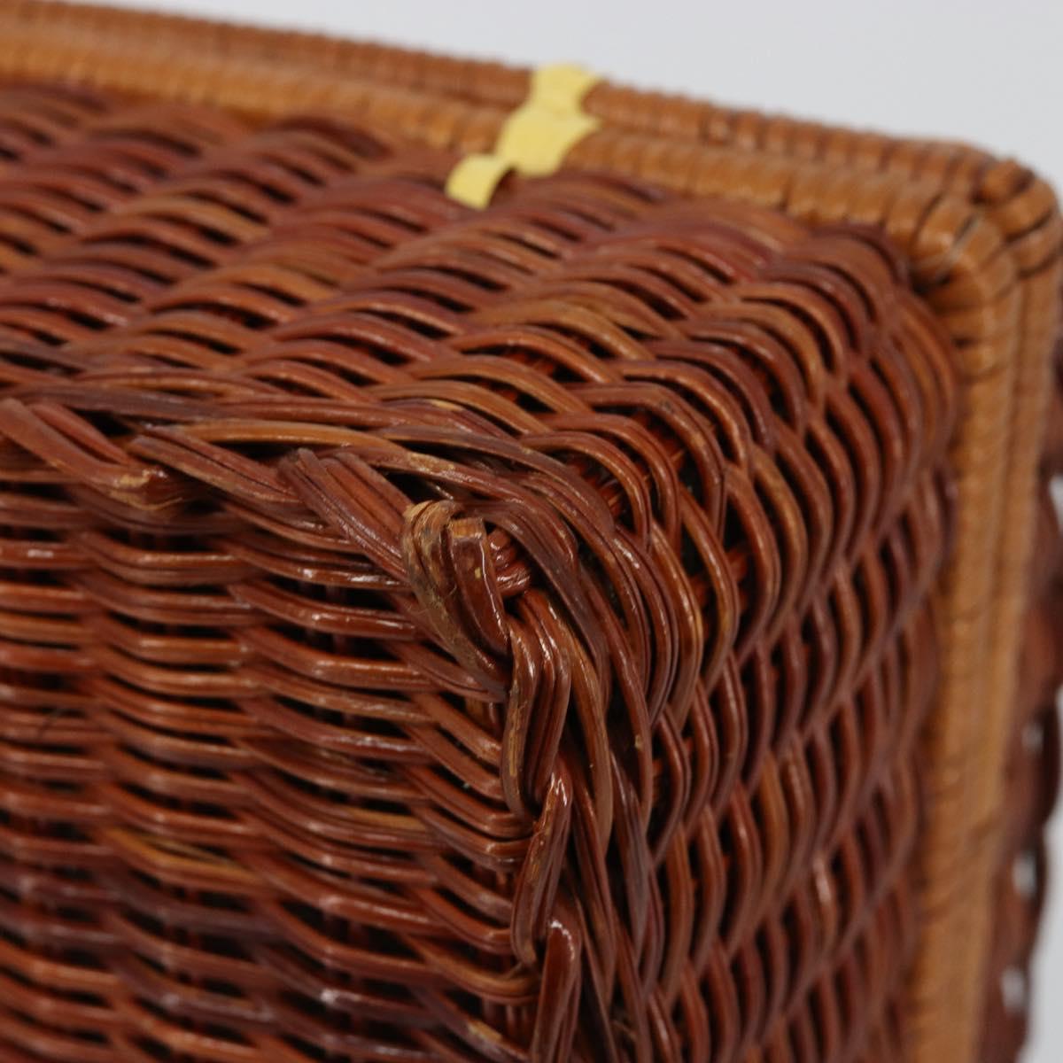 GIVENCHY Hand Bag Rattan Brown Auth 183783A