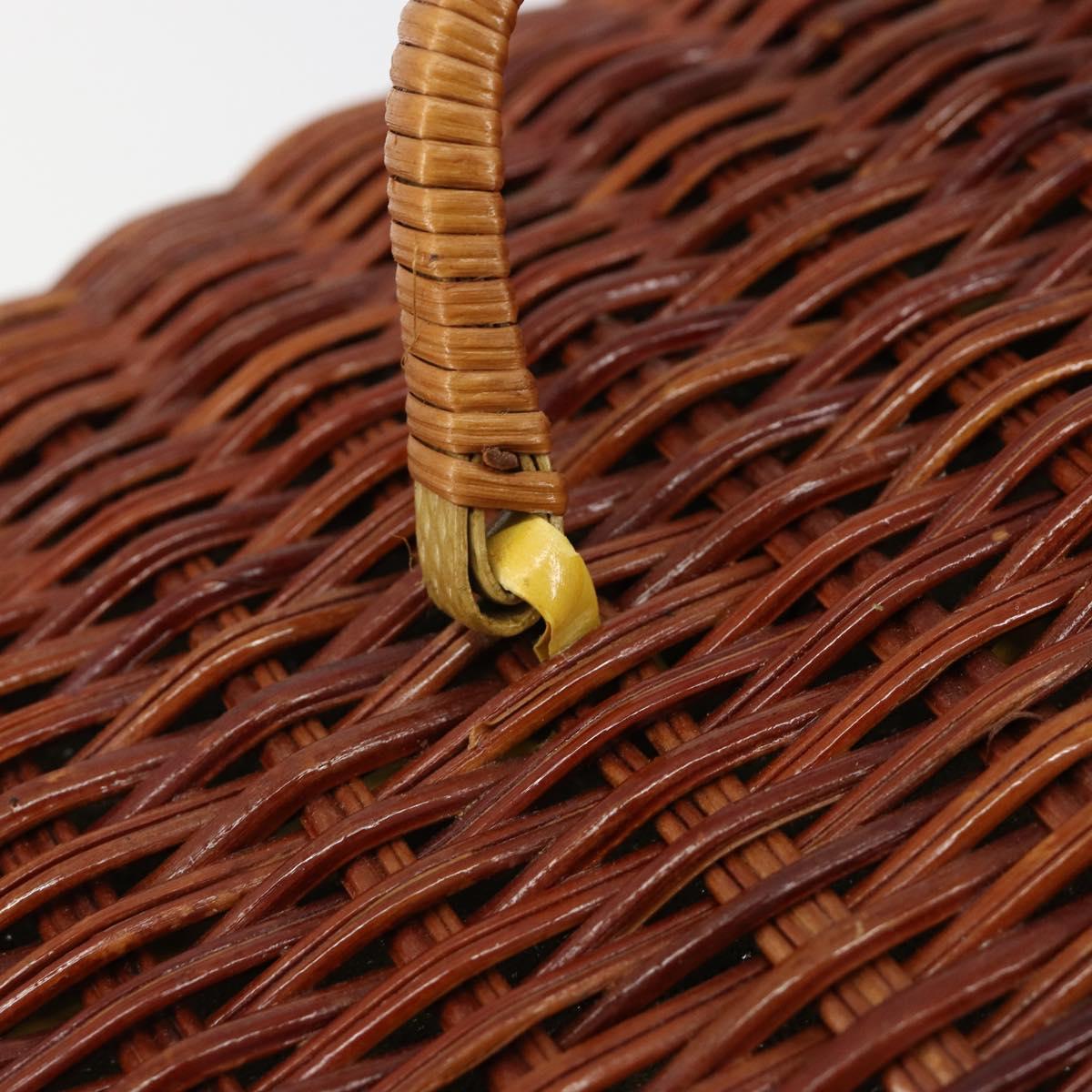 GIVENCHY Hand Bag Rattan Brown Auth 183783A