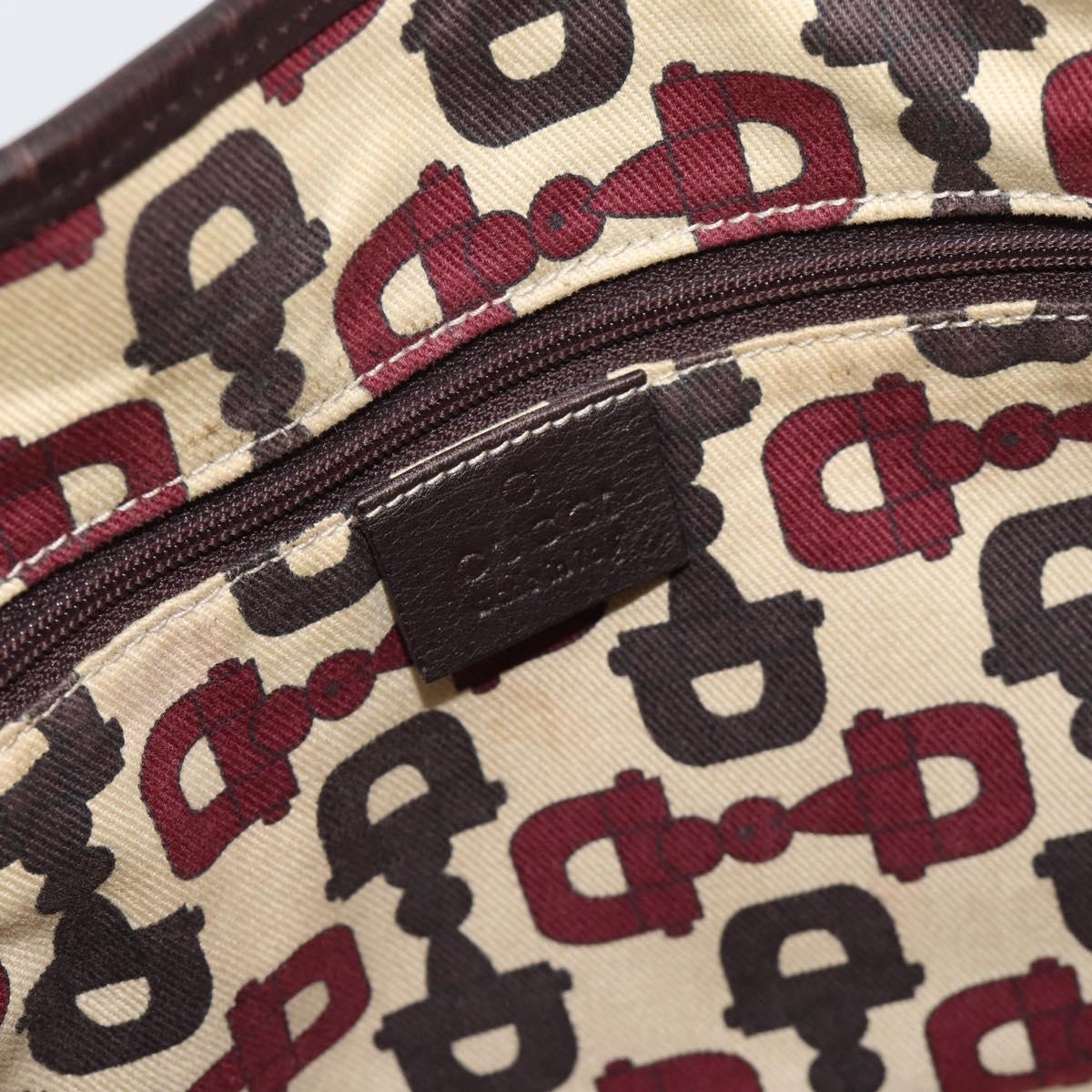 GUCCI GG Canvas Guccissima Abbey Tote Bag Leather Brown Gold 239735 Auth 183789