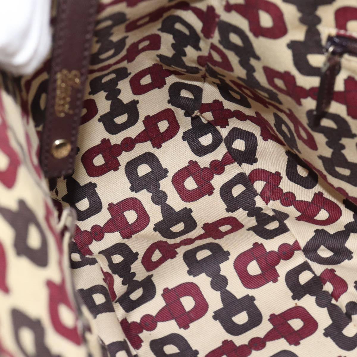GUCCI GG Canvas Guccissima Abbey Tote Bag Leather Brown Gold 239735 Auth 183789