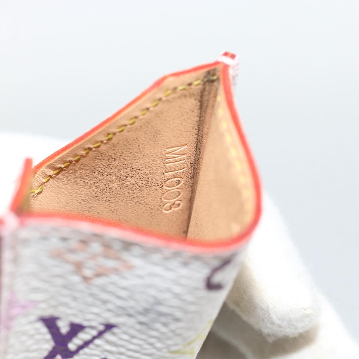 LOUIS VUITTON Monogram Multicolor Etui Hand Mirror White M92651 LV Auth 183796V