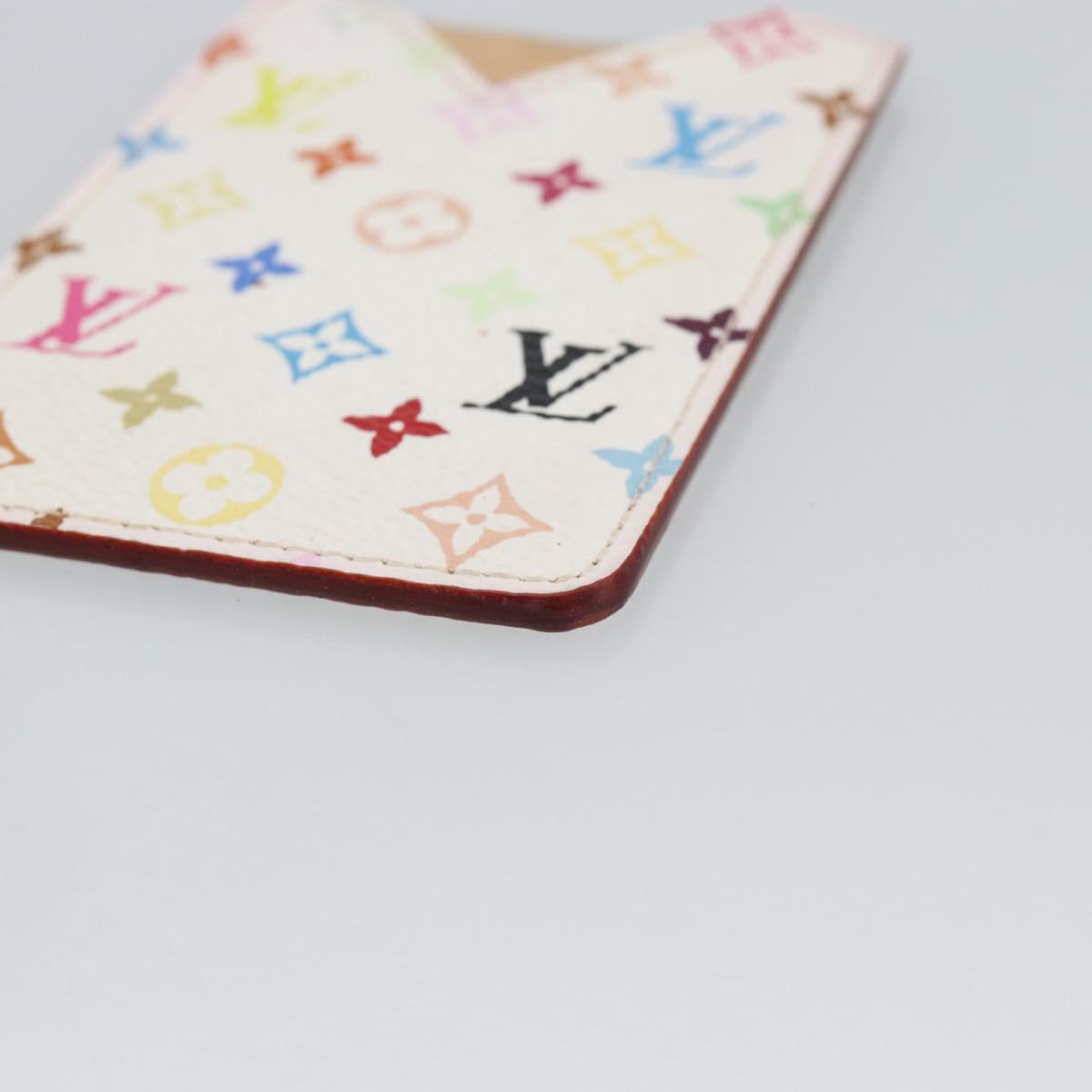 LOUIS VUITTON Monogram Multicolor Etui Hand Mirror White M92651 LV Auth 183796V