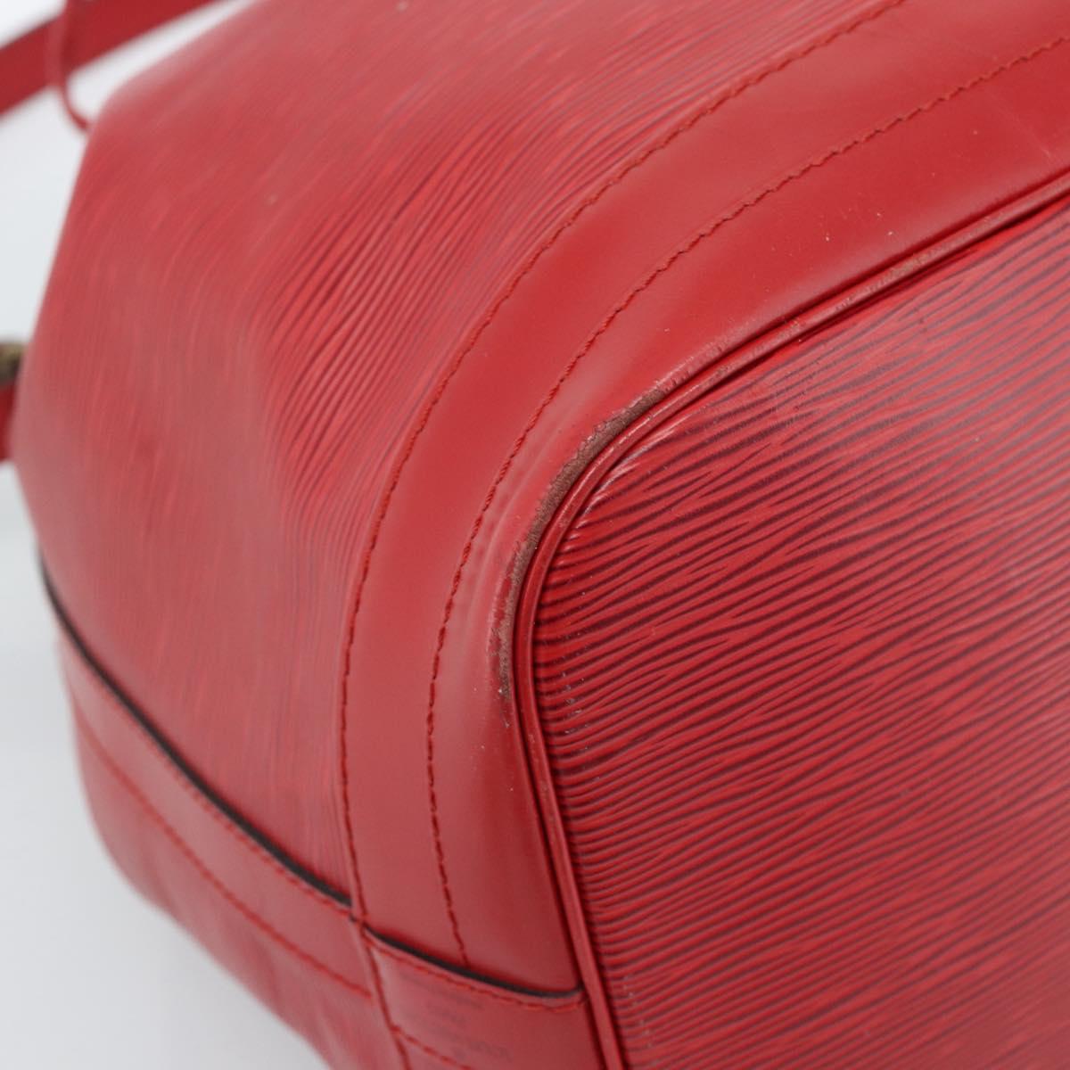 LOUIS VUITTON Epi Noe Shoulder Bag Red M44007 LV Auth 183813A