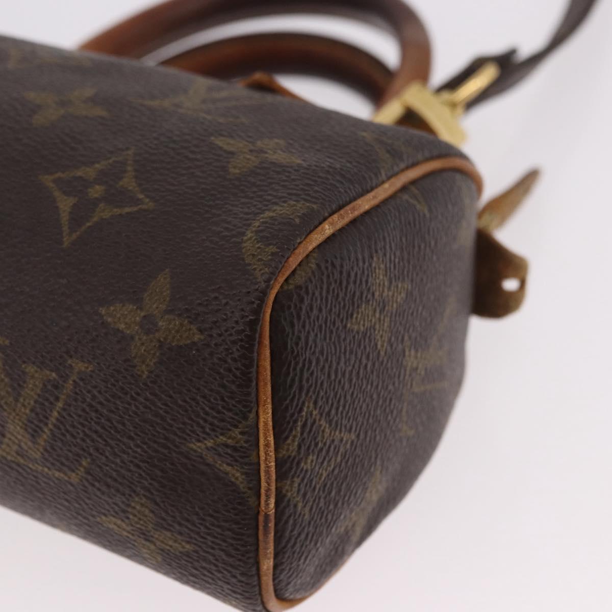 LOUIS VUITTON Monogram Mini Speedy Hand Bag M41534 LV Auth 183816