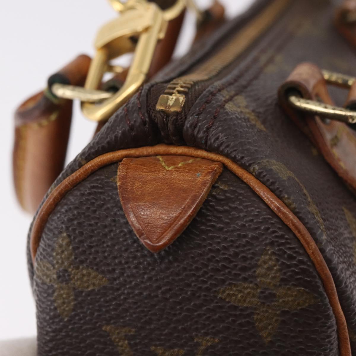 LOUIS VUITTON Monogram Mini Speedy Hand Bag M41534 LV Auth 183816
