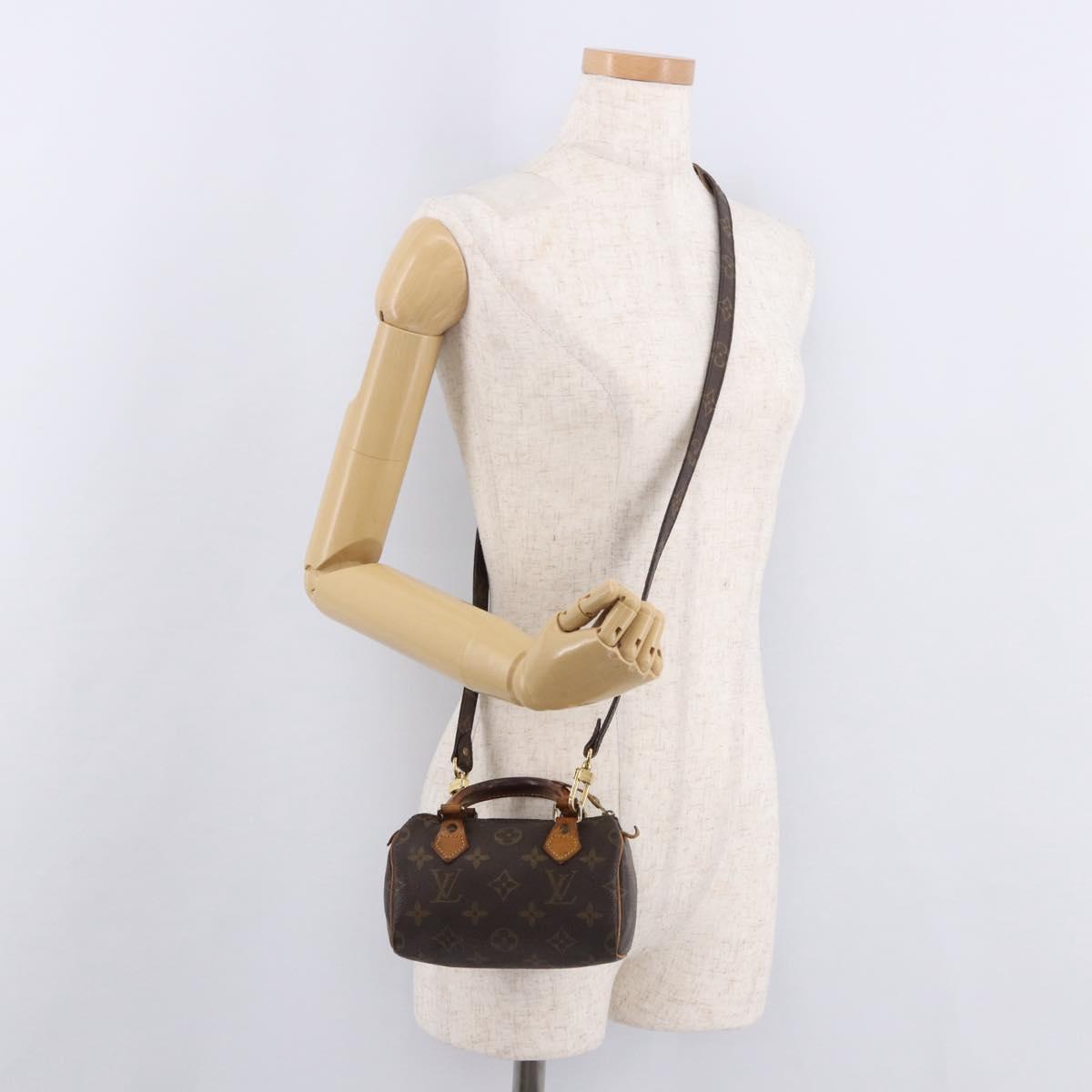 LOUIS VUITTON Monogram Mini Speedy Hand Bag M41534 LV Auth 183816
