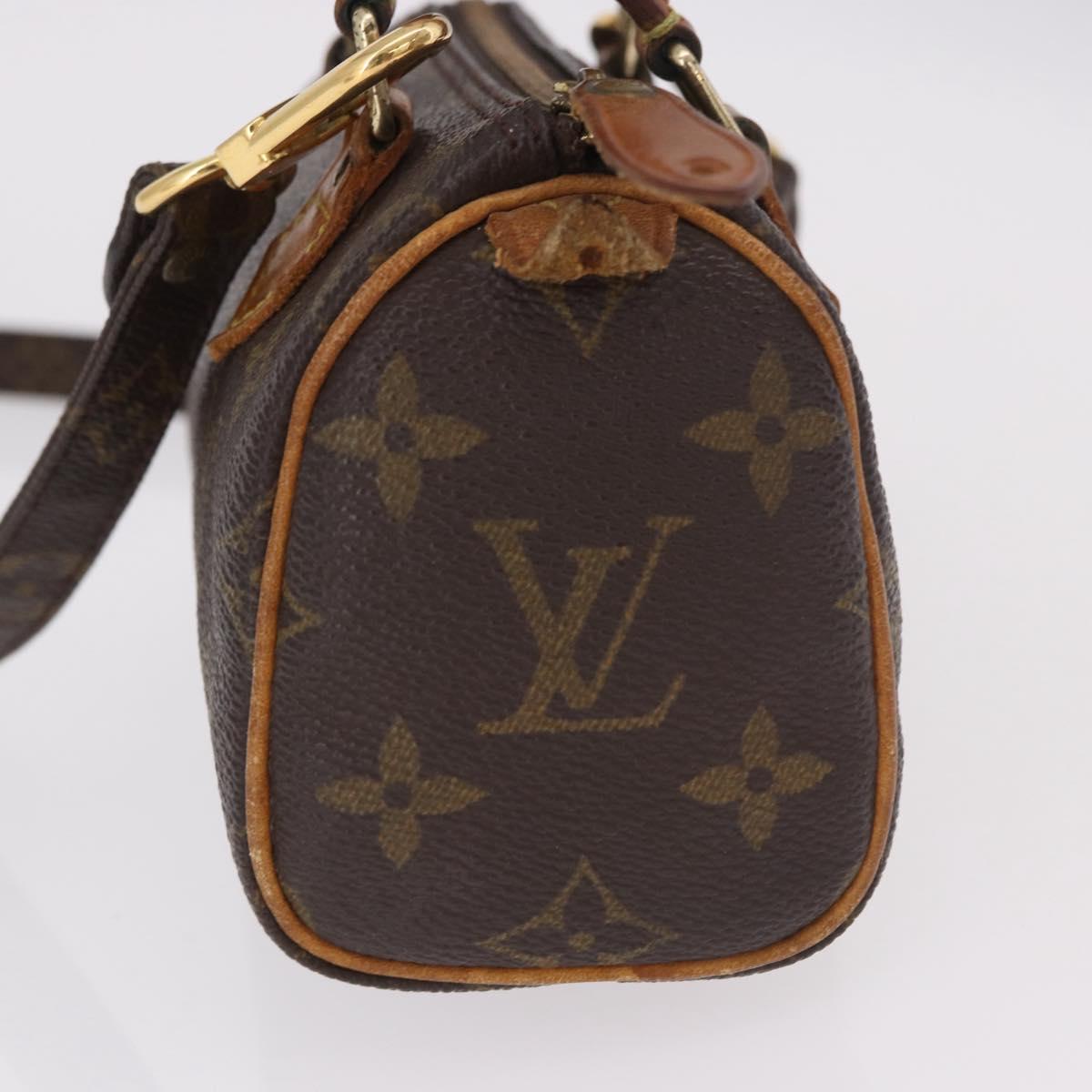 LOUIS VUITTON Monogram Mini Speedy Hand Bag M41534 LV Auth 183816