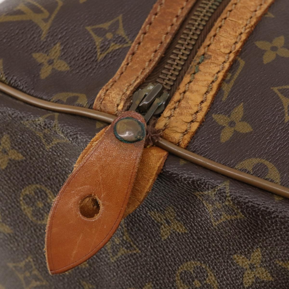 LOUIS VUITTON Monogram Sac Souple 55 Boston Bag M41622 LV Auth 183820