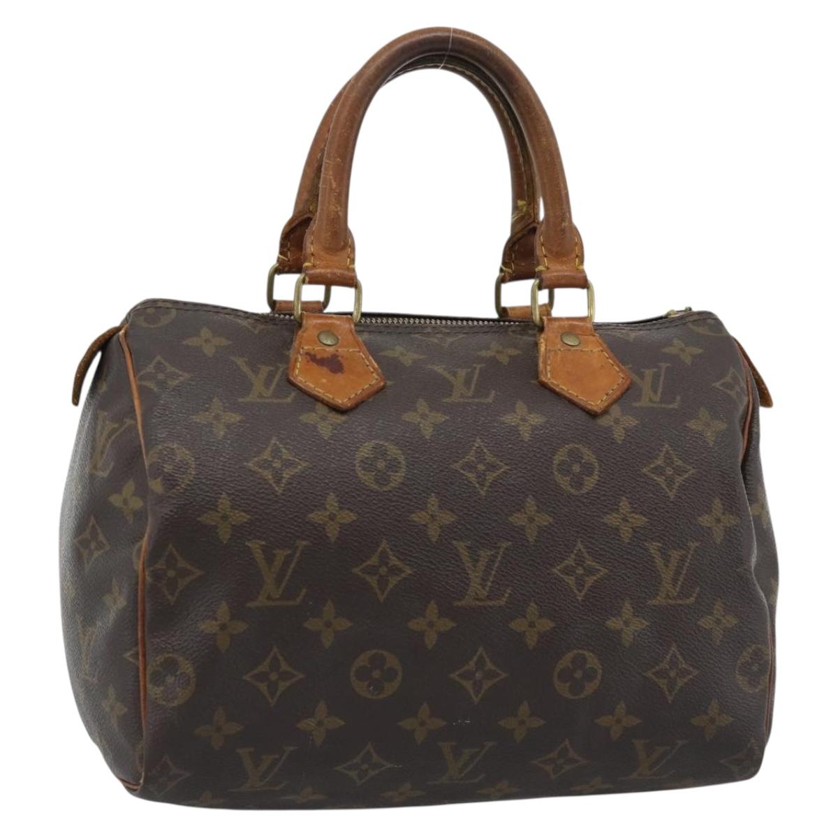 LOUIS VUITTON Monogram Speedy 25 Hand Bag M41528 LV Auth 183824