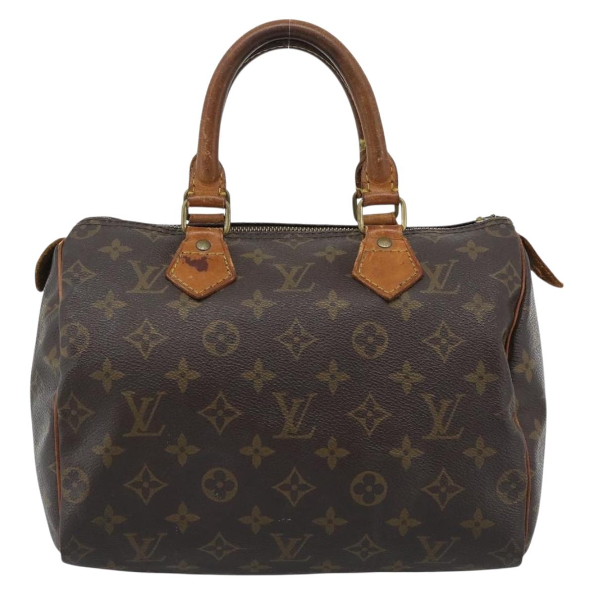 LOUIS VUITTON Monogram Speedy 25 Hand Bag M41528 LV Auth 183824