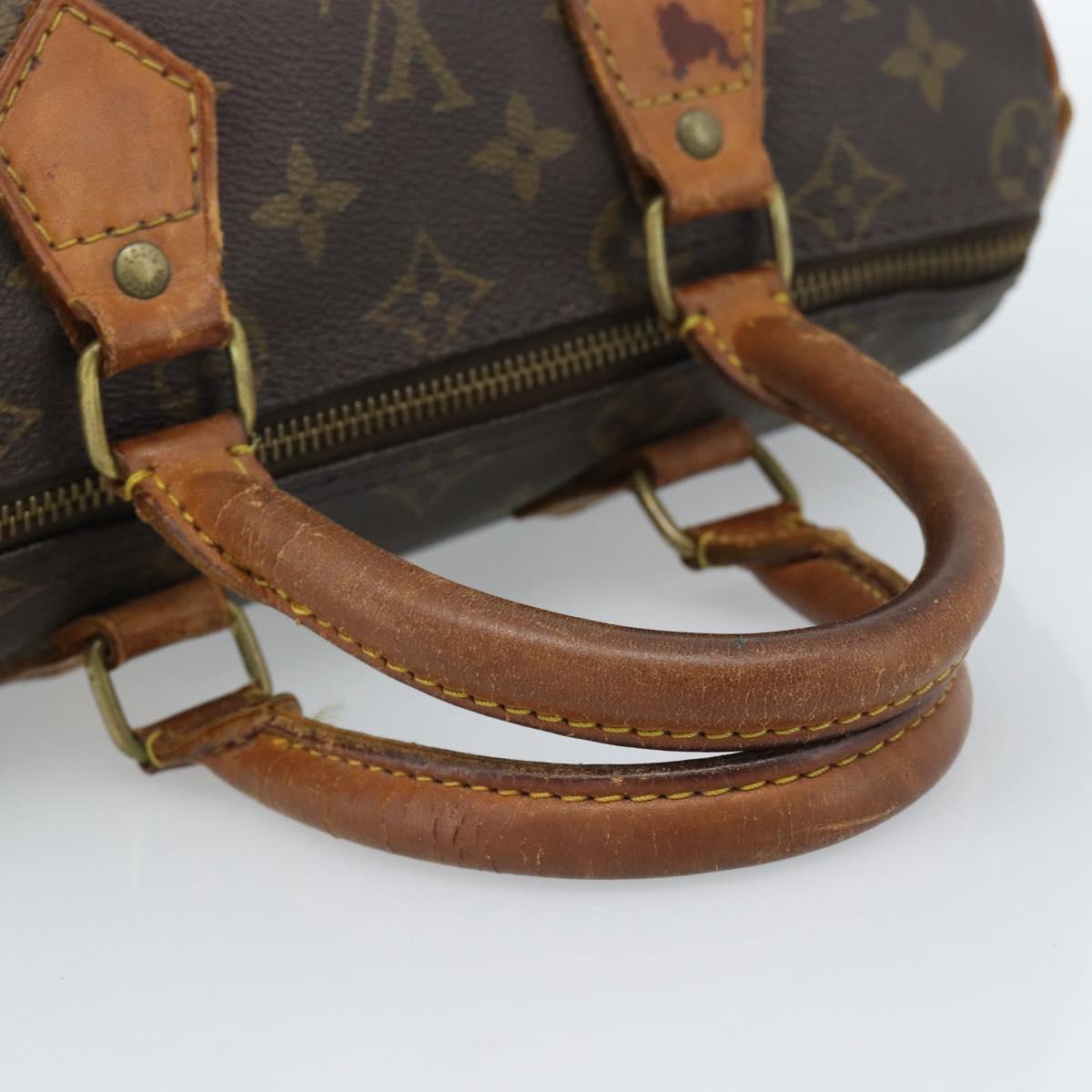 LOUIS VUITTON Monogram Speedy 25 Hand Bag M41528 LV Auth 183824