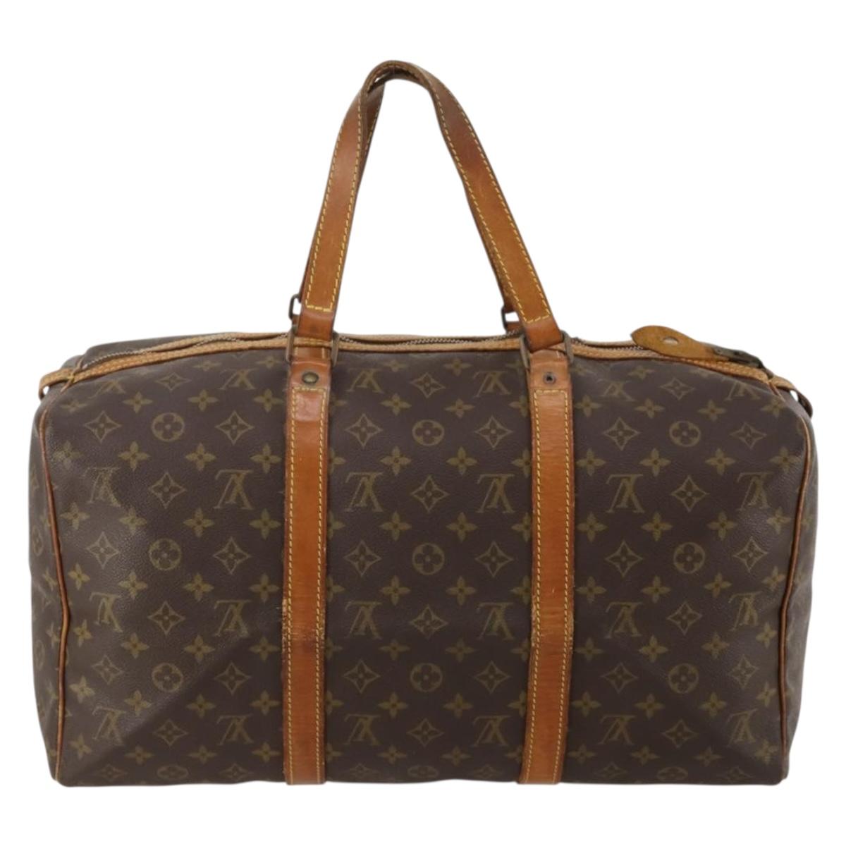 LOUIS VUITTON Monogram Sac Souple 45 Boston Bag M41624 LV Auth 183844