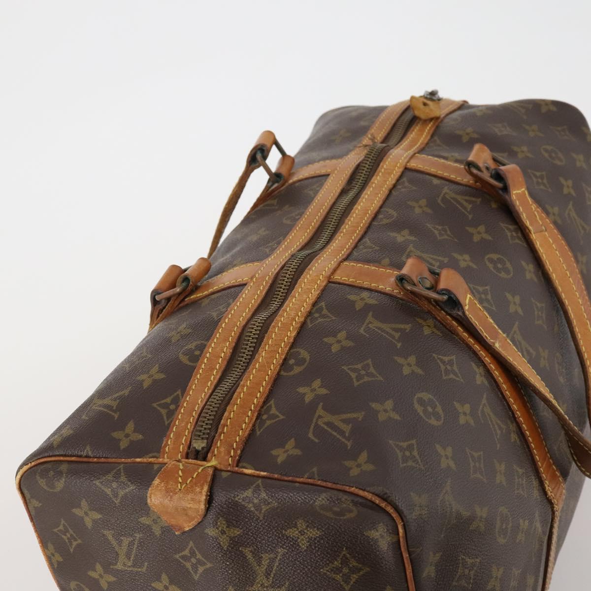 LOUIS VUITTON Monogram Sac Souple 45 Boston Bag M41624 LV Auth 183844