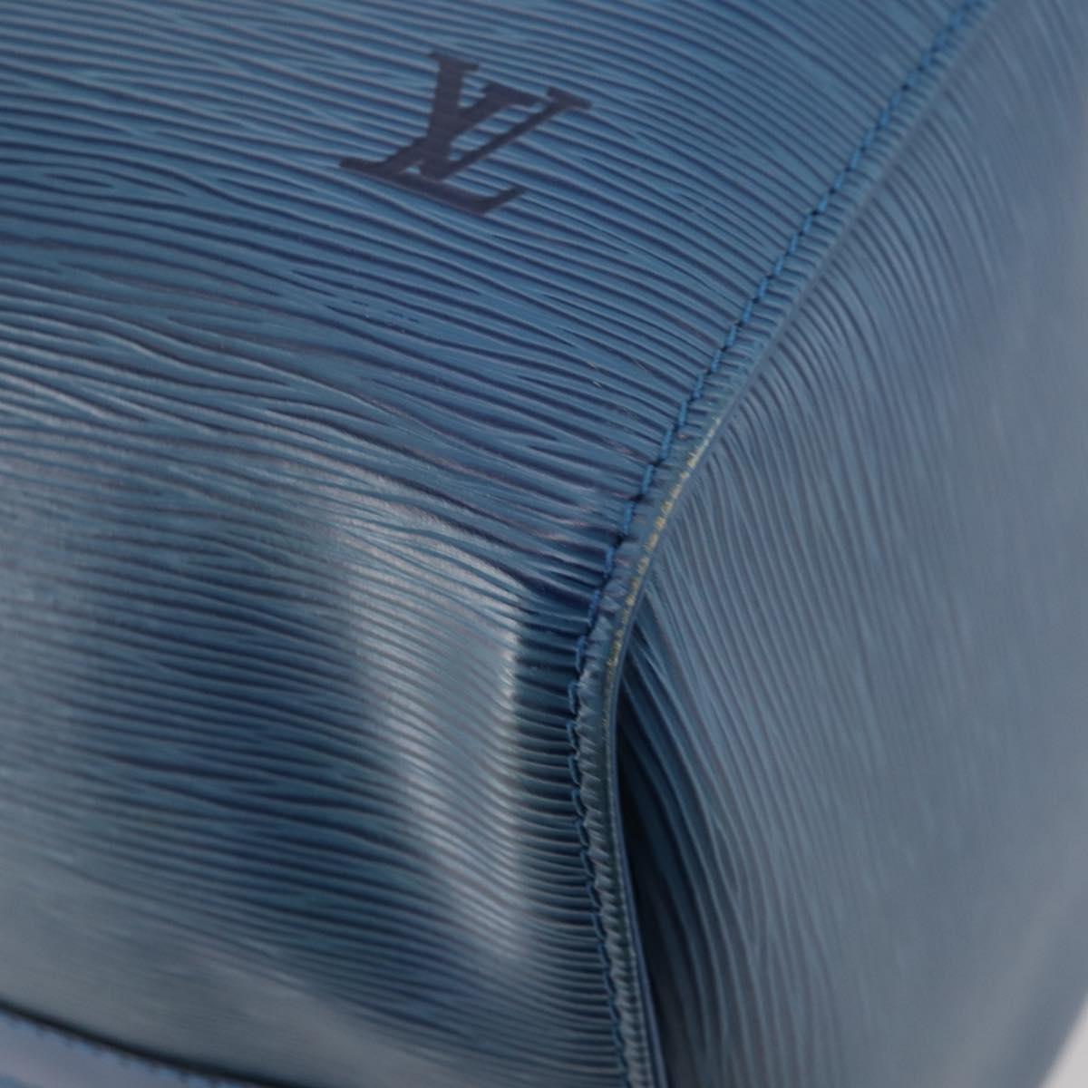 LOUIS VUITTON Epi Keepall 50 Boston Bag Blue M42965 LV Auth 183860A