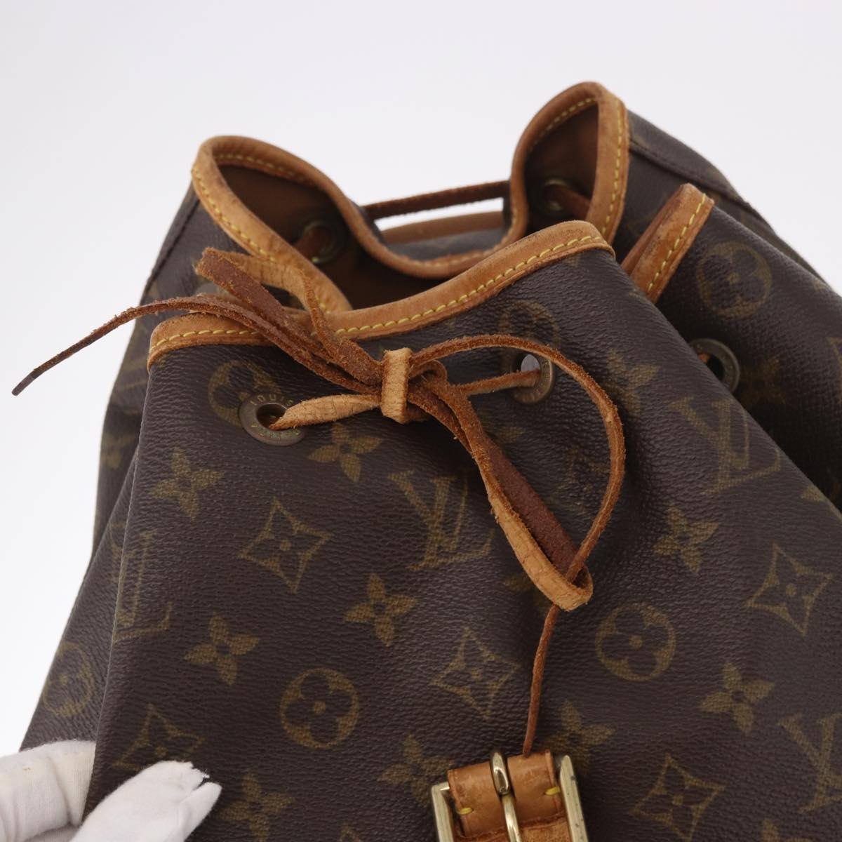 LOUIS VUITTON Monogram Montsouris GM Backpack M51135 LV Auth 183866