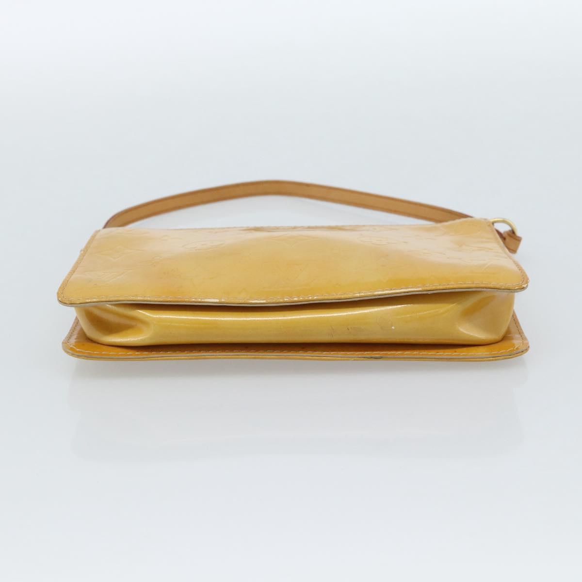 LOUIS VUITTON Monogram Vernis Lexington Pouch Beige M91010 LV Auth 183875