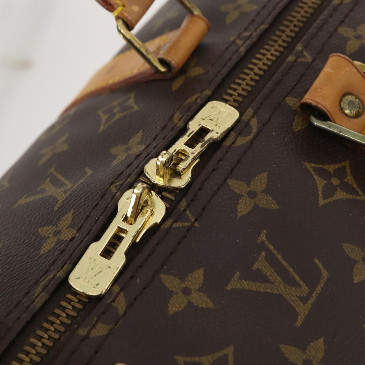 LOUIS VUITTON Monogram Keepall Bandouliere 55 Boston Bag M41414 LV Auth 183970
