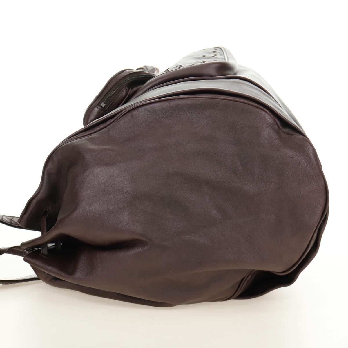 BOTTEGA VENETA INTRECCIATO Shoulder Bag Leather Brown 248522 Auth 183977V