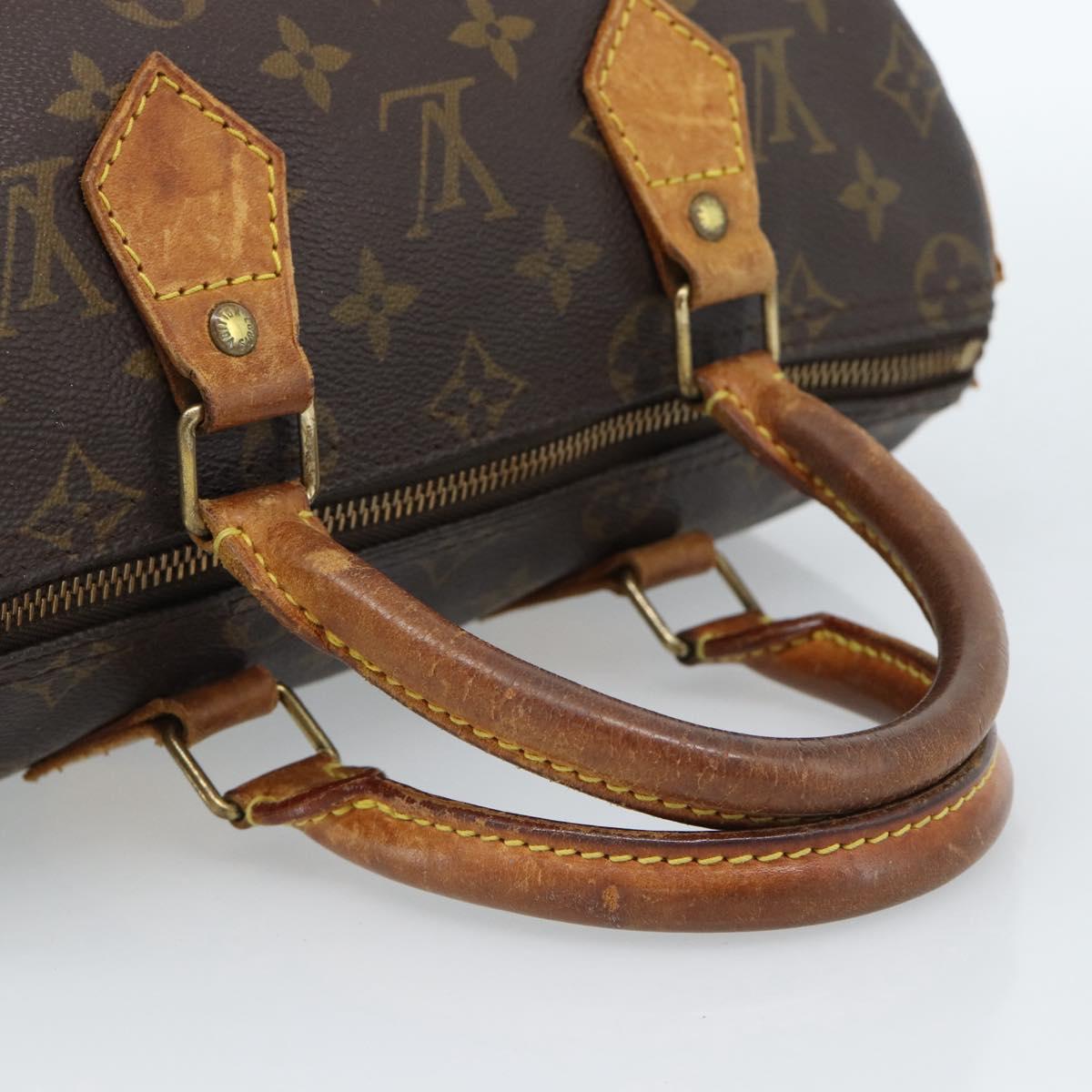 LOUIS VUITTON Monogram Speedy 30 Hand Bag M41526 LV Auth 183984
