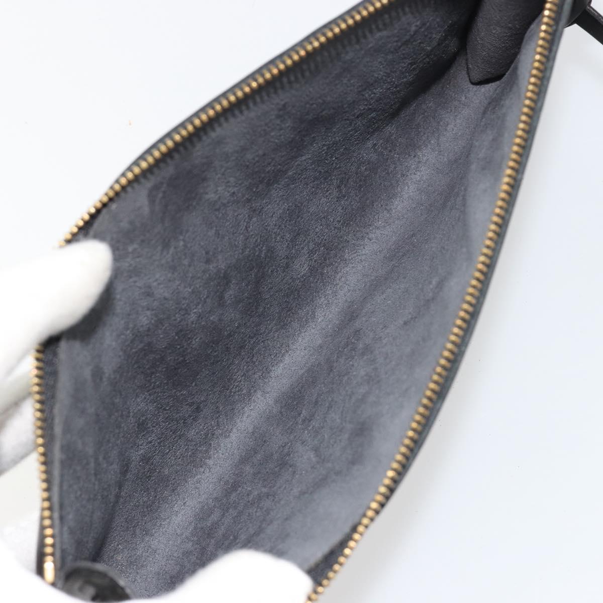 LOUIS VUITTON Epi Pochette Accessoires Pouch Black M52982 LV Auth 184002A