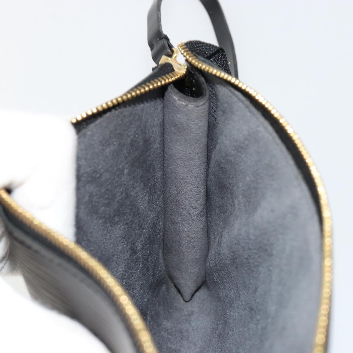 LOUIS VUITTON Epi Pochette Accessoires Pouch Black M52982 LV Auth 184002A