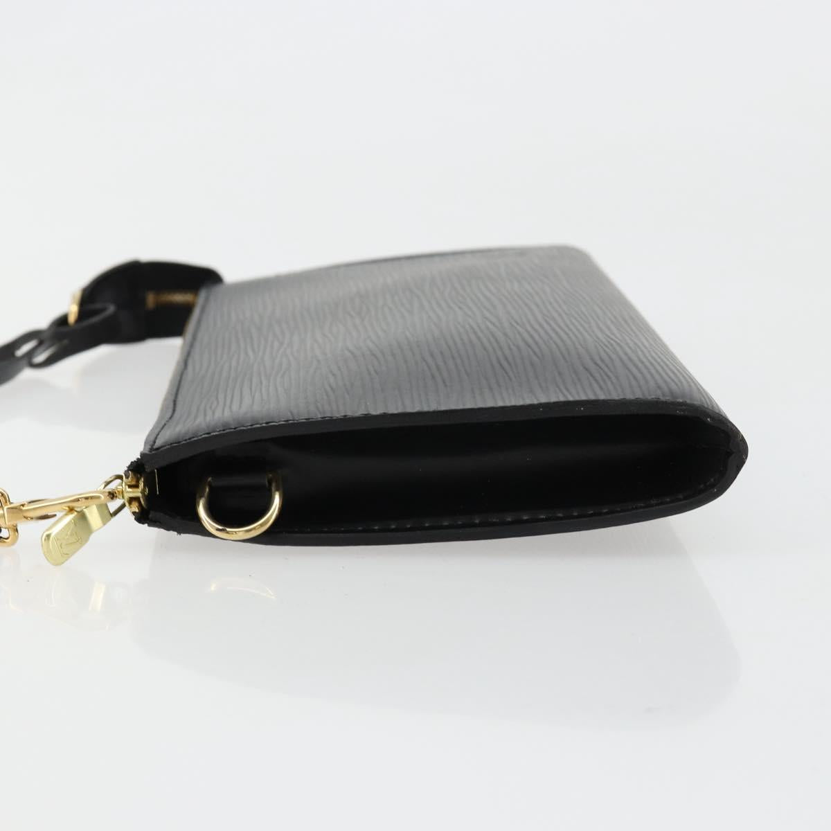 LOUIS VUITTON Epi Pochette Accessoires Pouch Black M52982 LV Auth 184002A