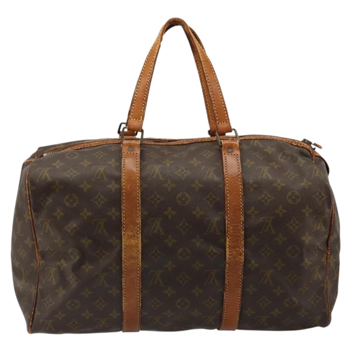 LOUIS VUITTON Monogram Sac Souple 45 Boston Bag M41624 LV Auth 184046