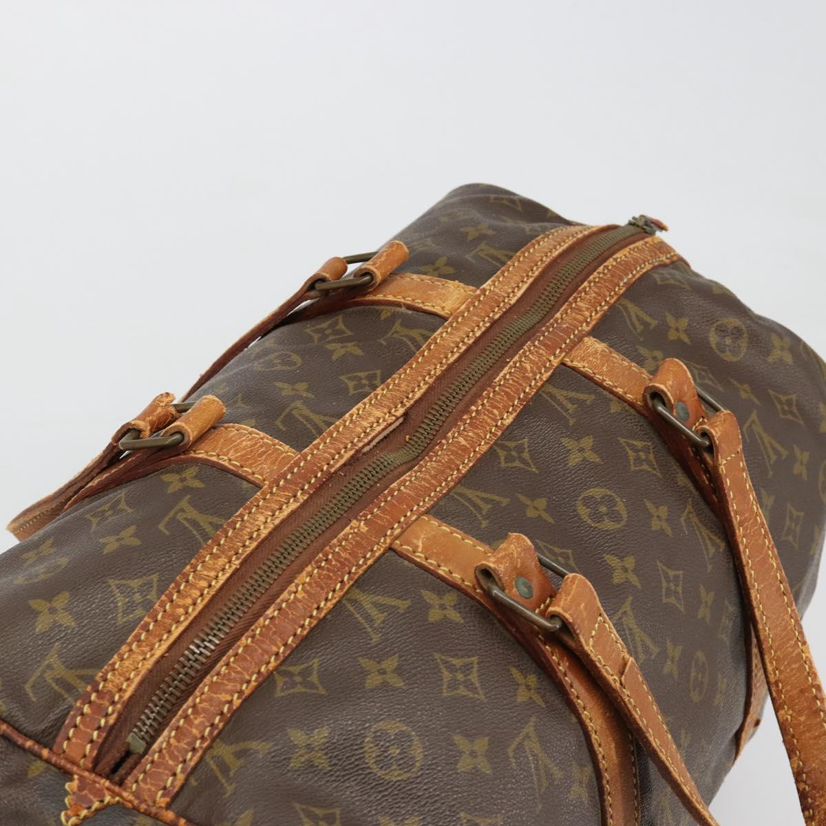 LOUIS VUITTON Monogram Sac Souple 45 Boston Bag M41624 LV Auth 184046
