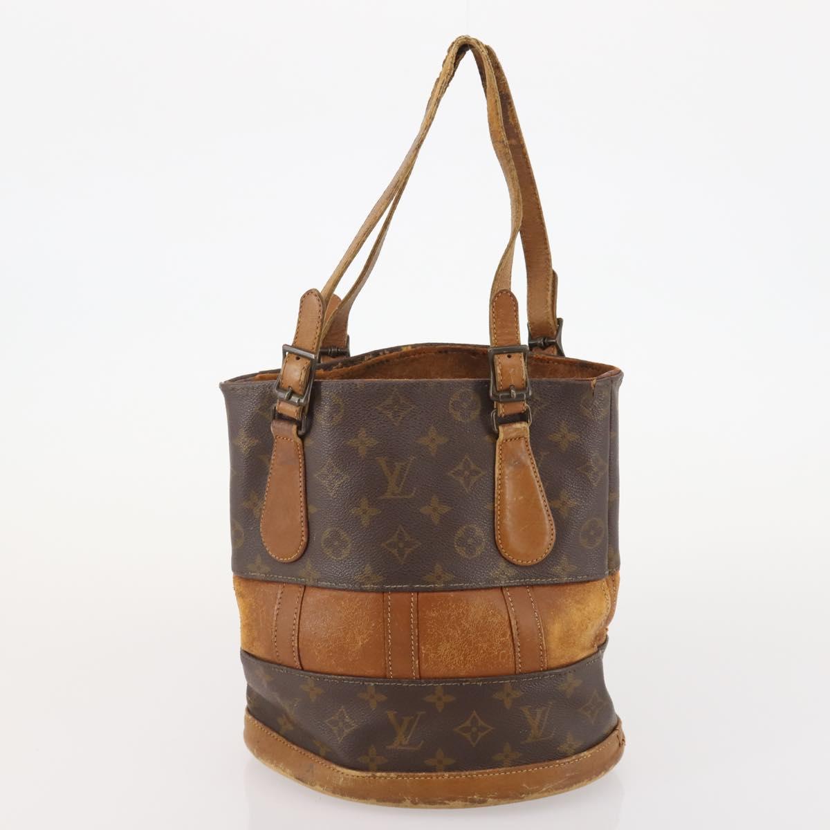 LOUIS VUITTON Monogram Bucket Shoulder Bag 3 Set LV Auth 184047