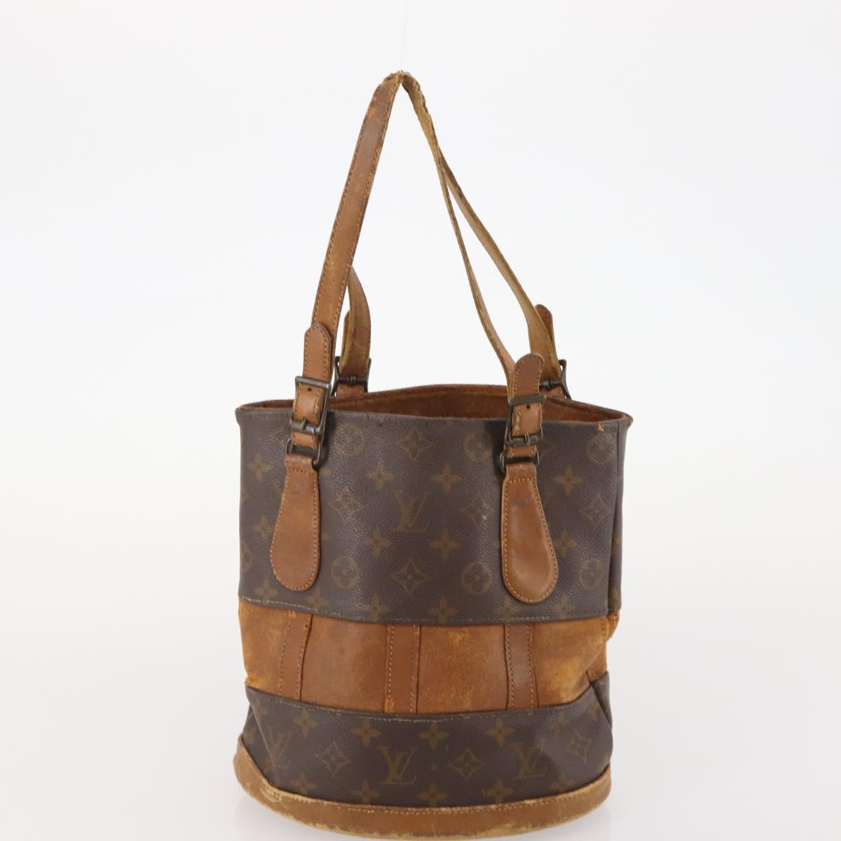 LOUIS VUITTON Monogram Bucket Shoulder Bag 3 Set LV Auth 184047