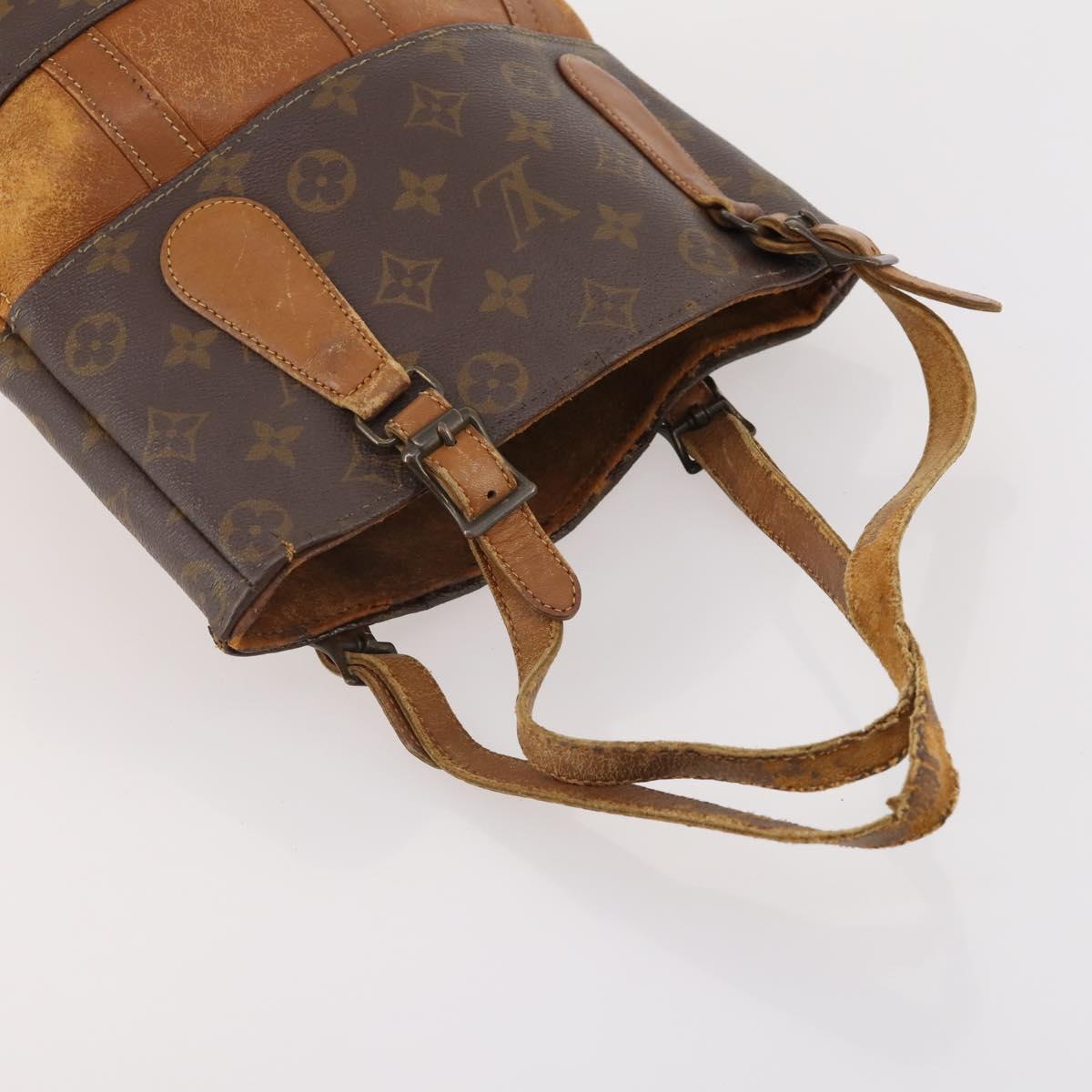 LOUIS VUITTON Monogram Bucket Shoulder Bag 3 Set LV Auth 184047