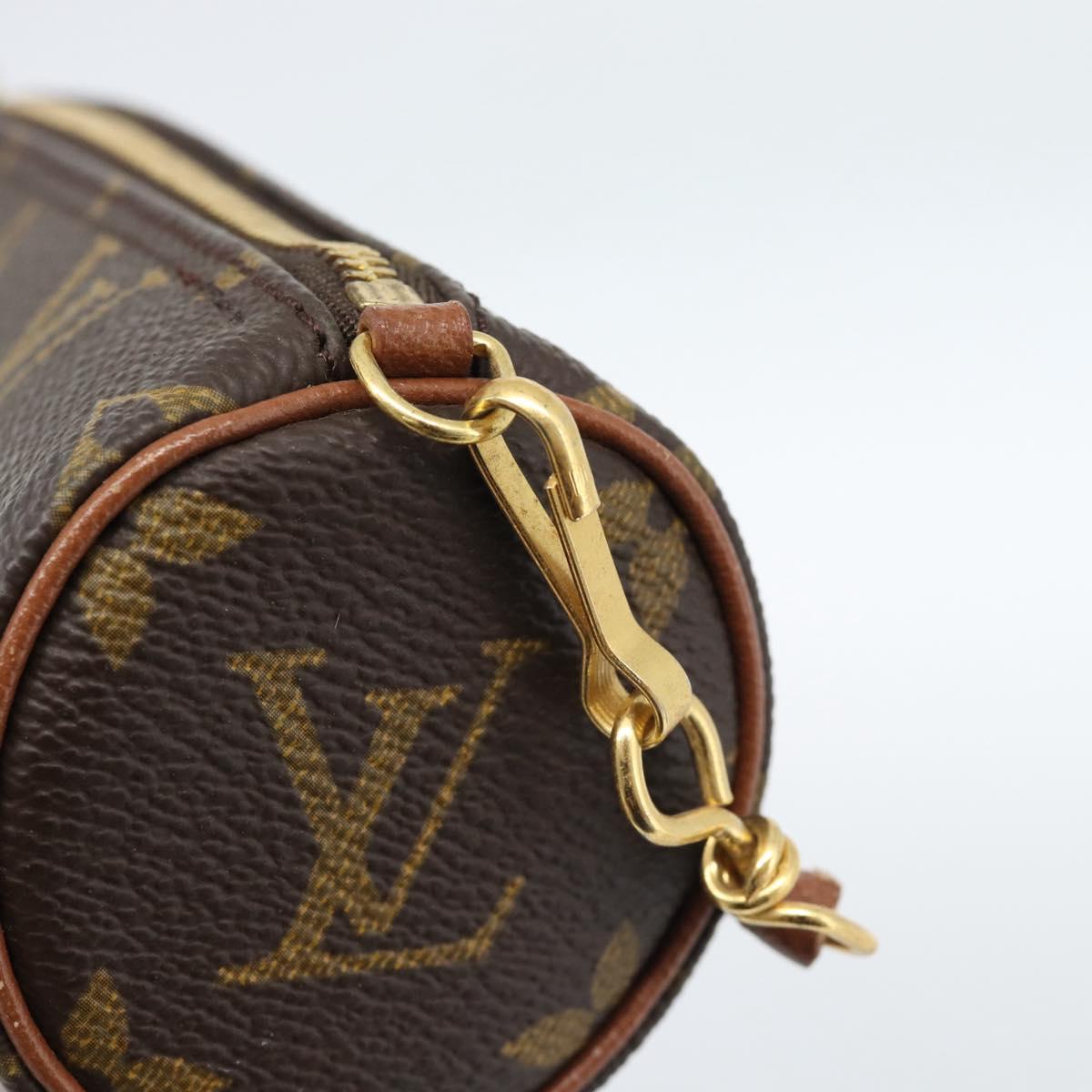 LOUIS VUITTON Monogram Papillon Pouch LV Auth 184124