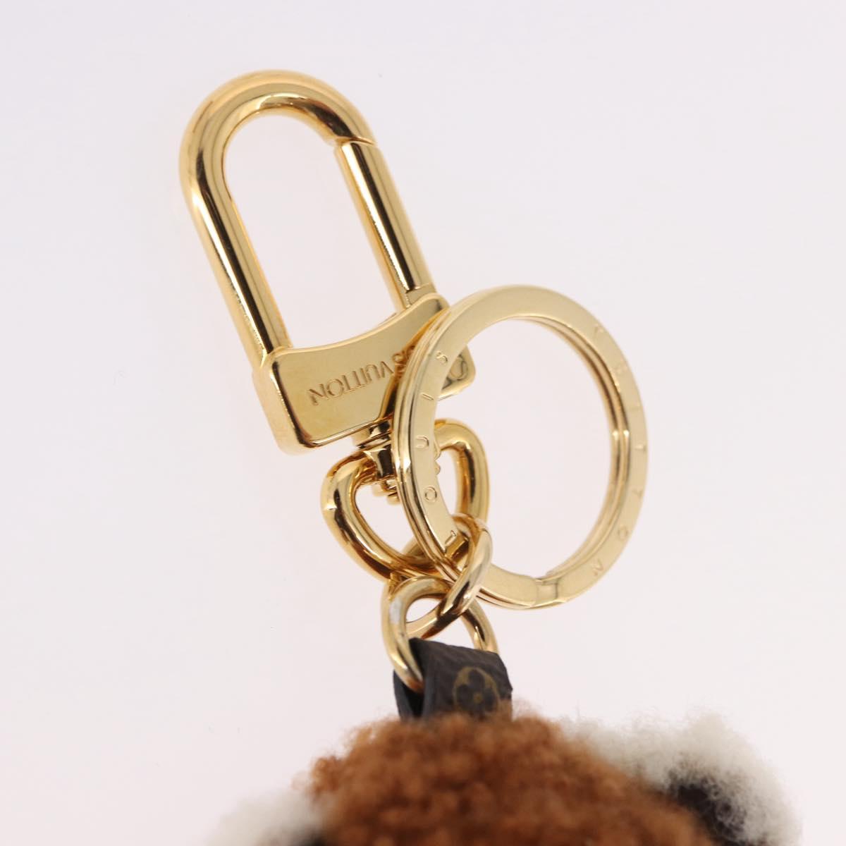 LOUIS VUITTON Monogram Teddy Porte Cles LV Teddy Bear Charm M69854 Auth 184130M