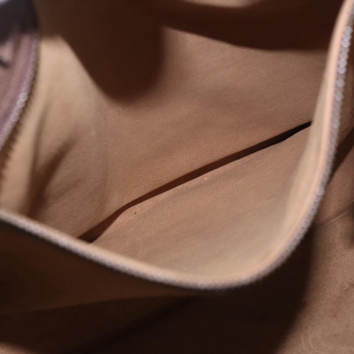 GUCCI GG Supreme Tote Bag PVC 2way Beige Gold 450950 Auth 184131V