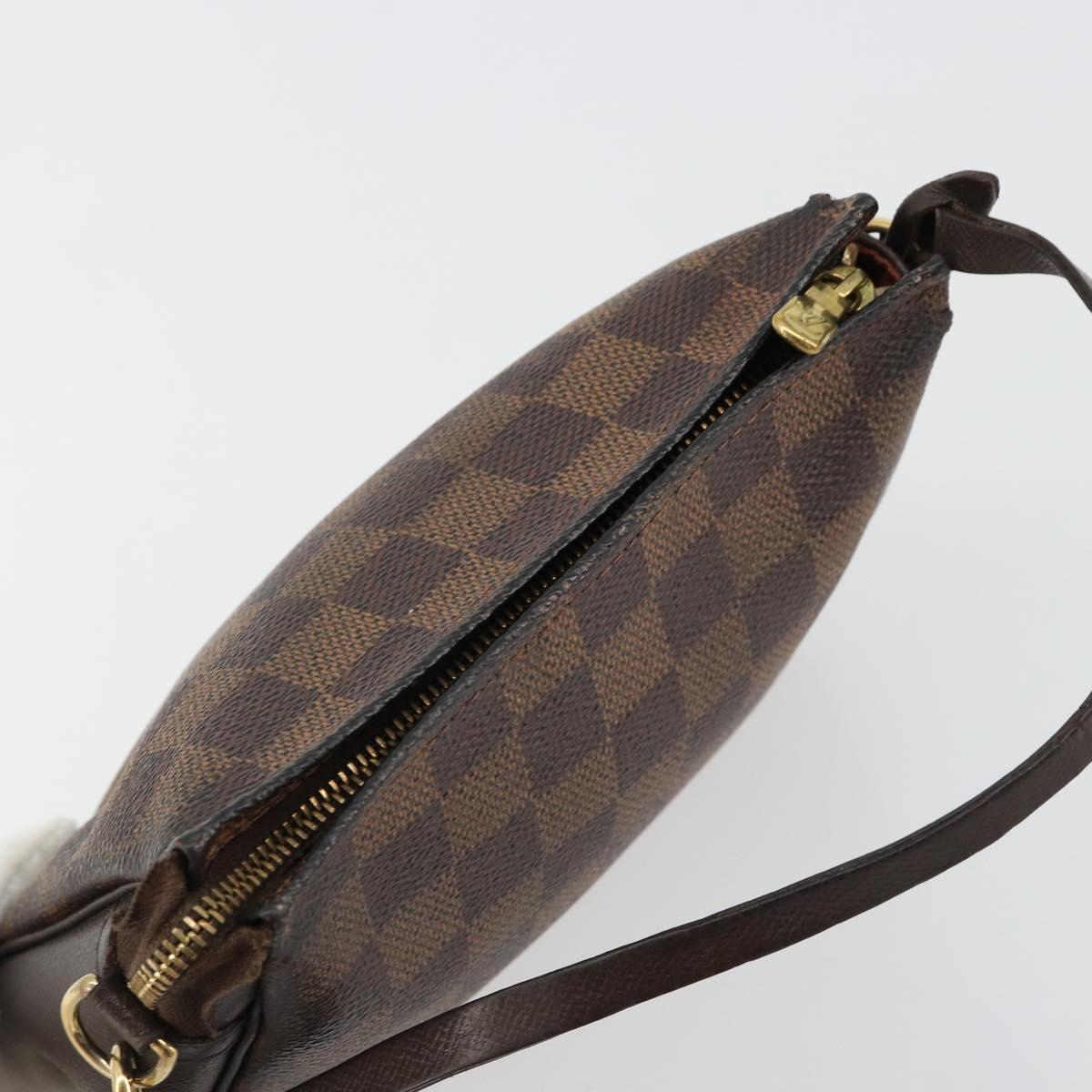 LOUIS VUITTON Damier Ebene Trousse Makeup Pouch N51982 LV Auth 184137
