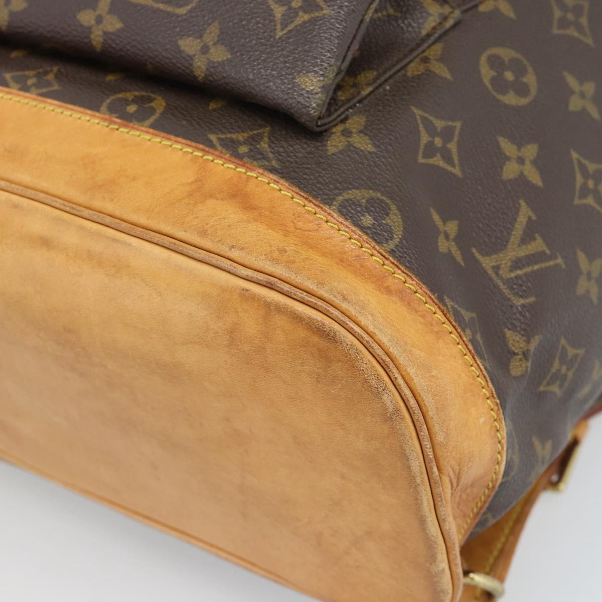 LOUIS VUITTON Monogram Montsouris GM Backpack M51135 LV Auth 184140