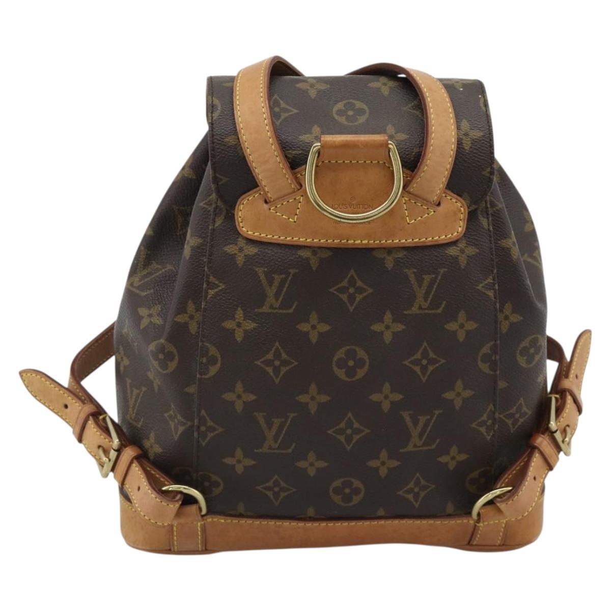 LOUIS VUITTON Monogram Montsouris MM Backpack M51136 LV Auth 184165