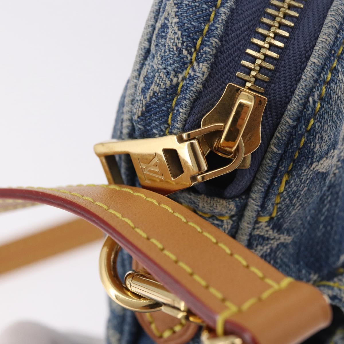 LOUIS VUITTON Monogram Denim Pochette Fairfax Bag Blue M82948 LV Auth 184169SAV