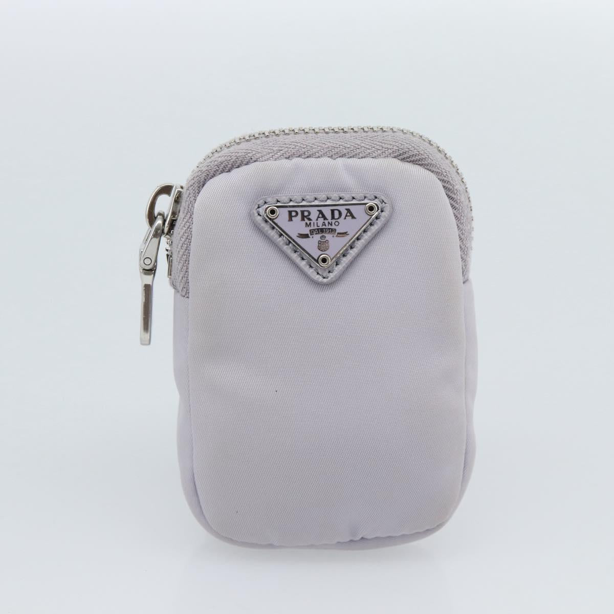 PRADA Shoulder Bag Nylon Purple Silver Auth 184170V