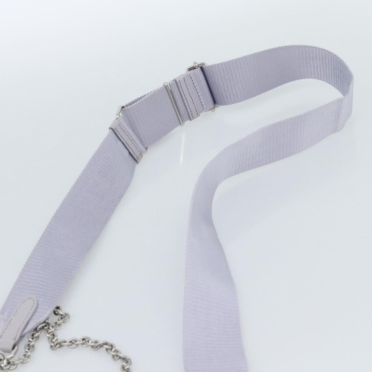 PRADA Shoulder Bag Nylon Purple Silver Auth 184170V