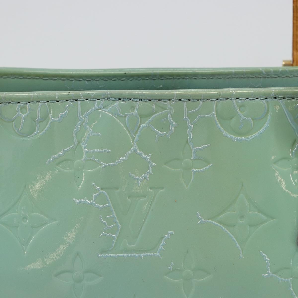 LOUIS VUITTON Monogram Vernis Houston Hand Bag Baby Blue M91005 LV Auth 184172