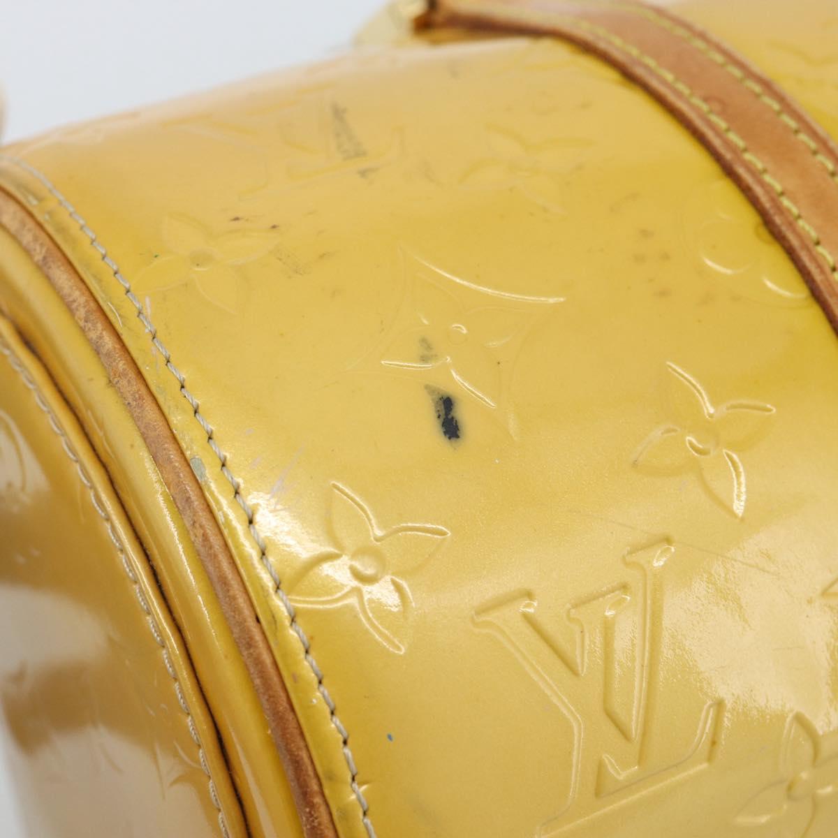 LOUIS VUITTON Monogram Vernis Bedford Hand Bag Beige M91006 LV Auth 184175