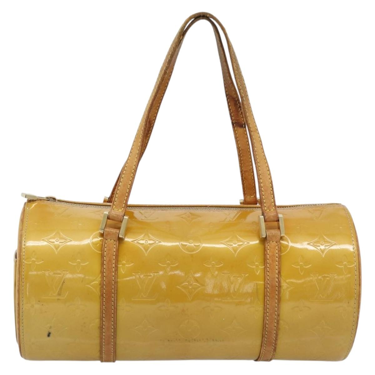 LOUIS VUITTON Monogram Vernis Bedford Hand Bag Beige M91006 LV Auth 184175