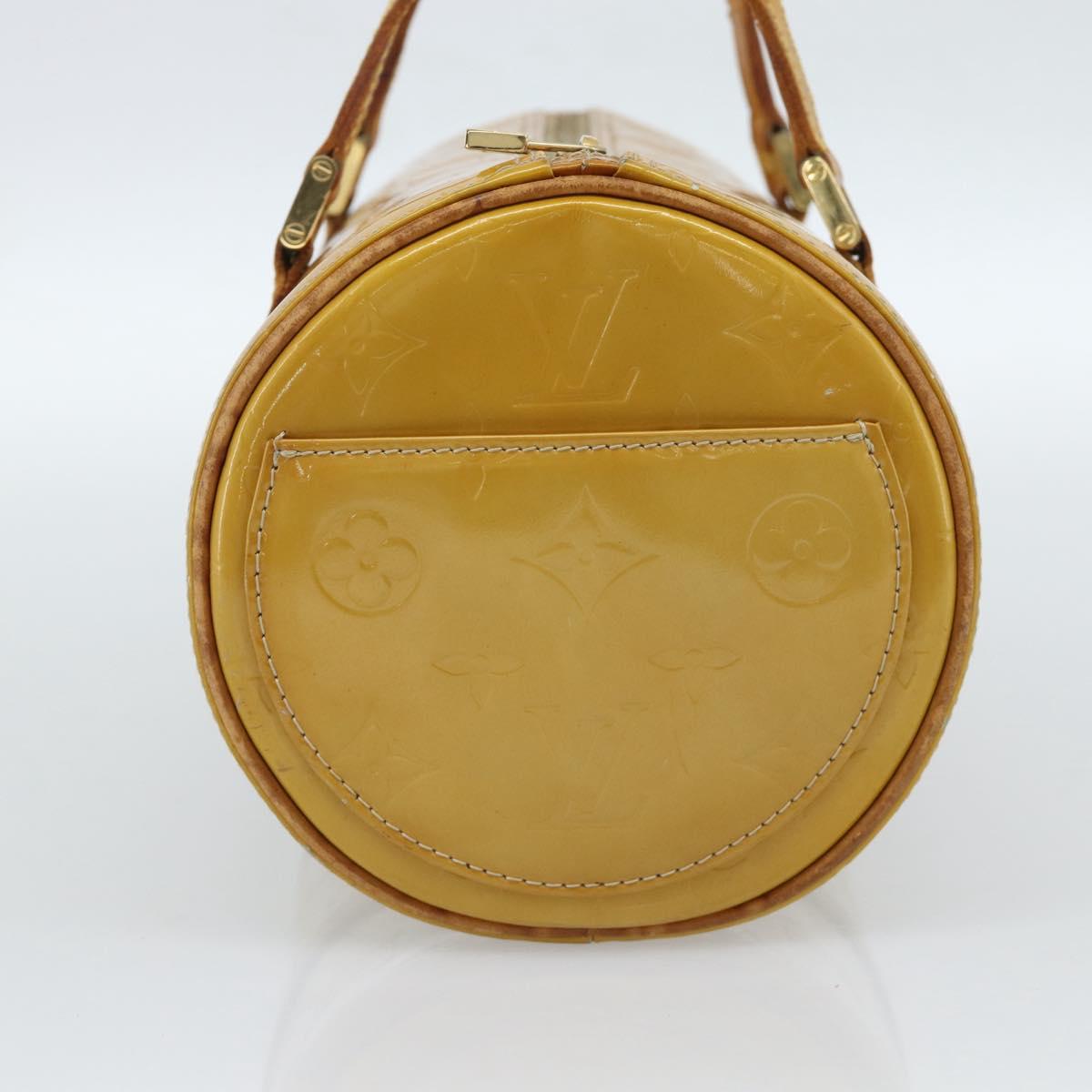 LOUIS VUITTON Monogram Vernis Bedford Hand Bag Beige M91006 LV Auth 184175