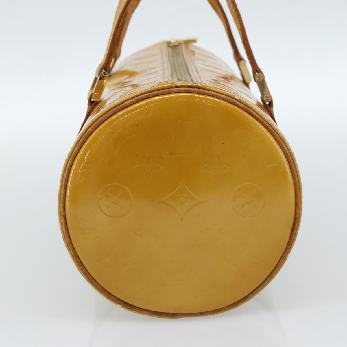 LOUIS VUITTON Monogram Vernis Bedford Hand Bag Beige M91006 LV Auth 184175