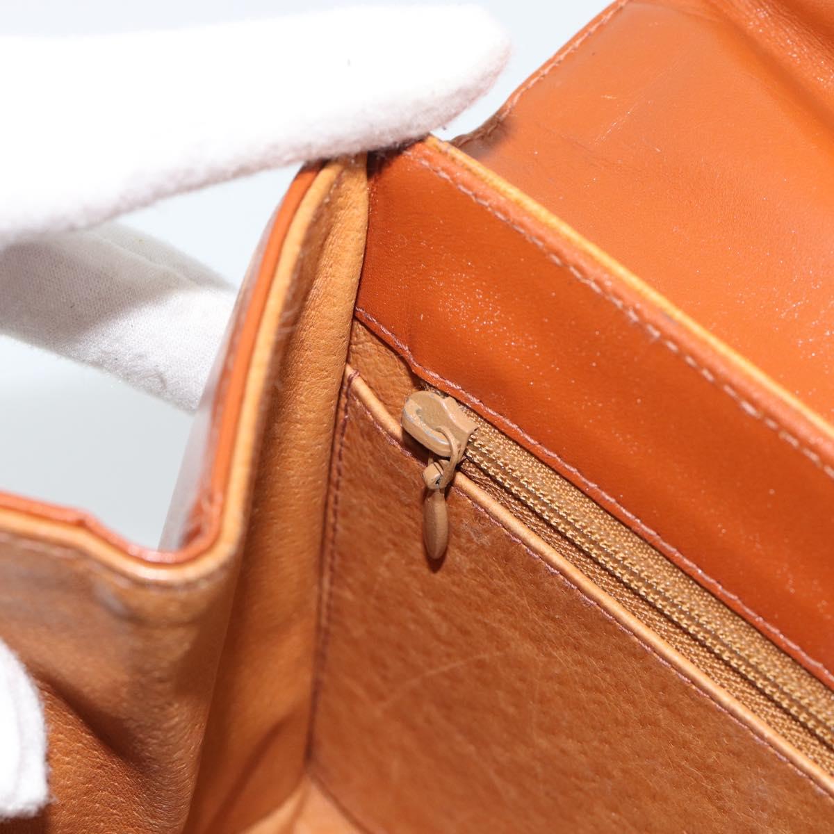 MCM Vicetos Logogram Hand Bag PVC Leather 2way Brown Gold Auth 184176A