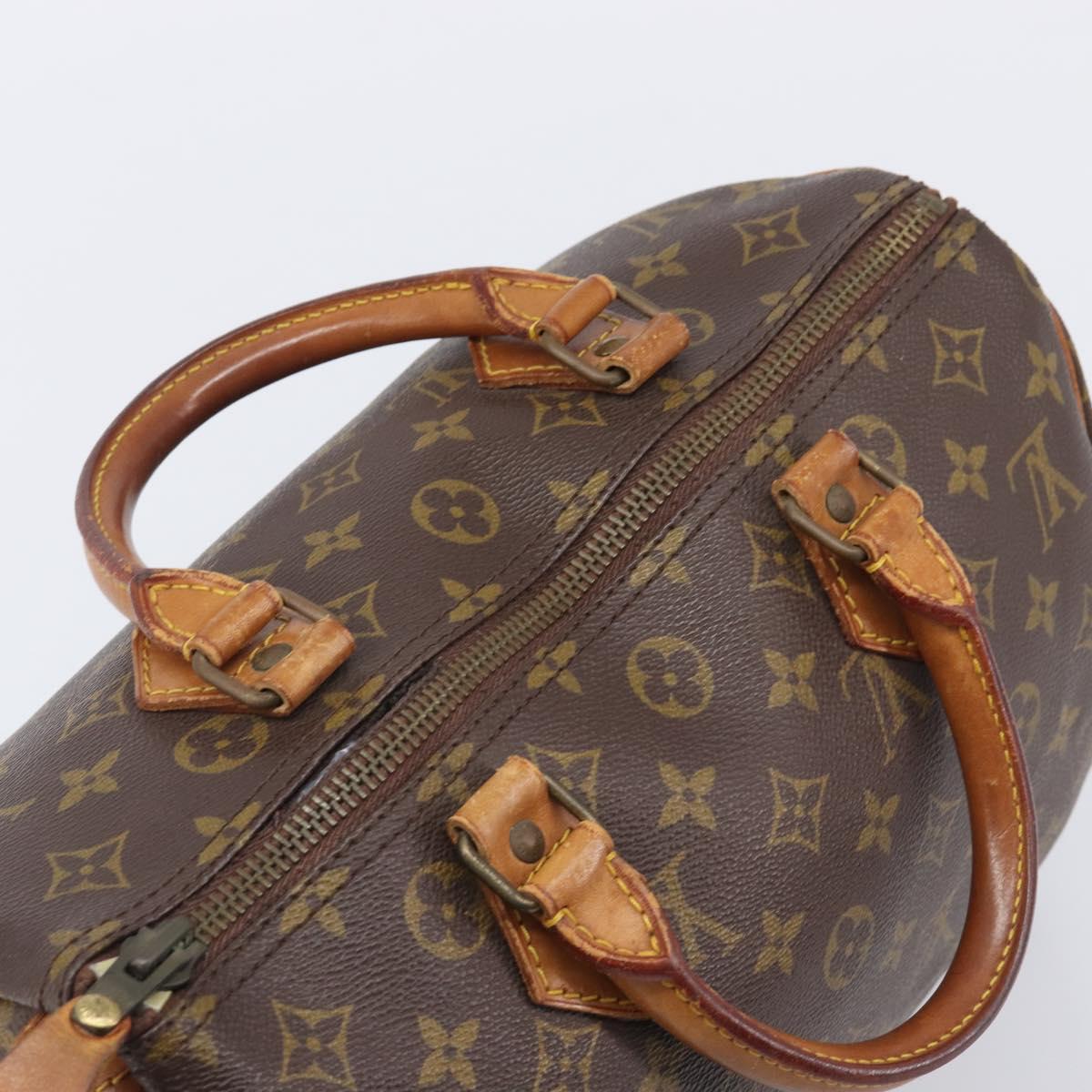 LOUIS VUITTON Monogram Speedy 30 Hand Bag M41526 LV Auth 184184