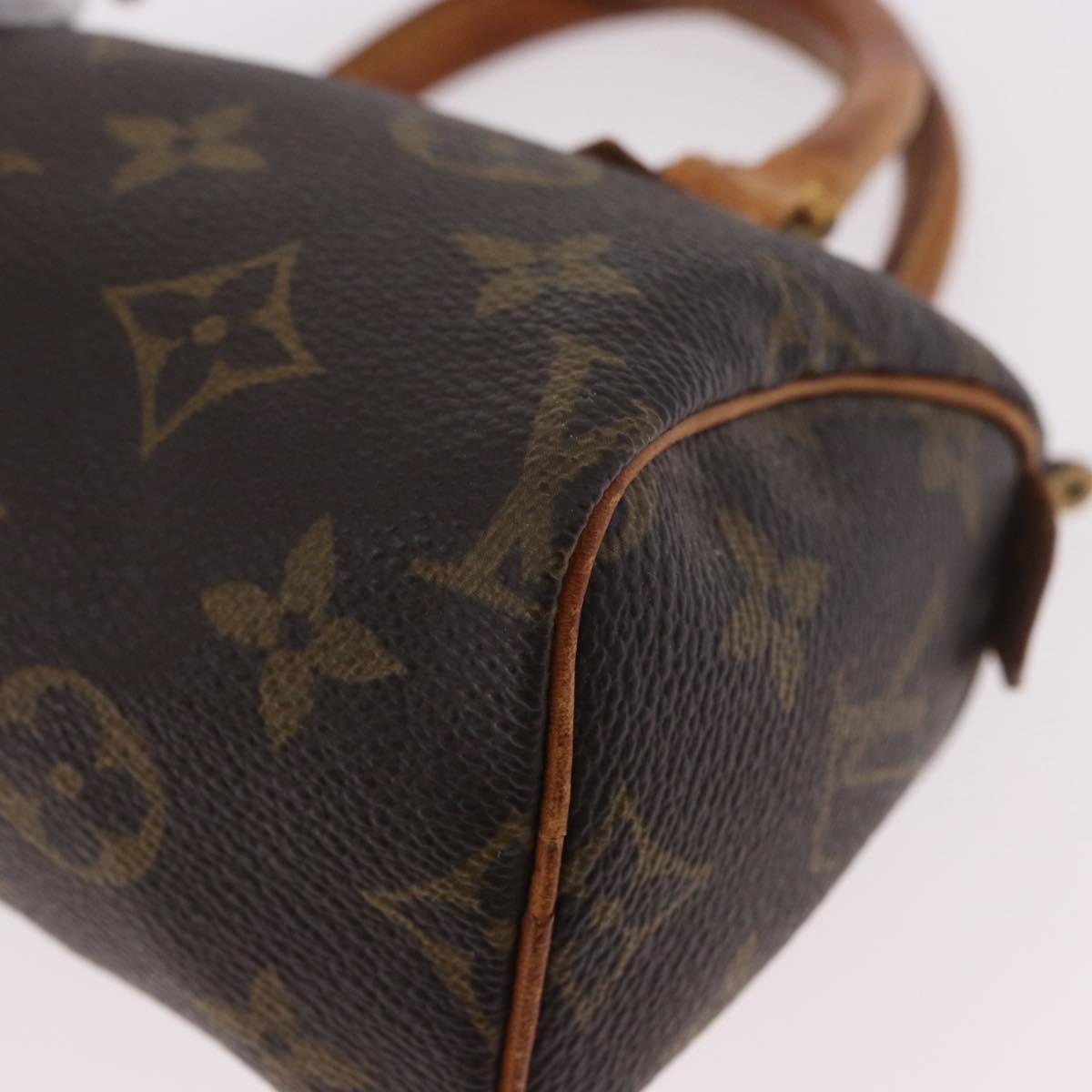 LOUIS VUITTON Monogram Mini Speedy Hand Bag M41534 LV Auth 184188